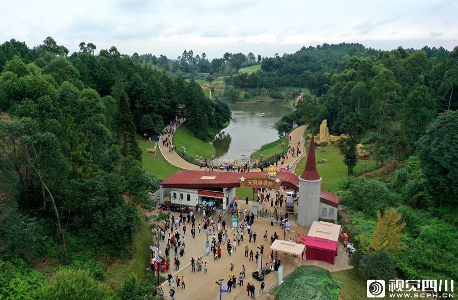 仁寿:天府茶灵谷山地运动公园火啦!村民们吃上了旅游饭