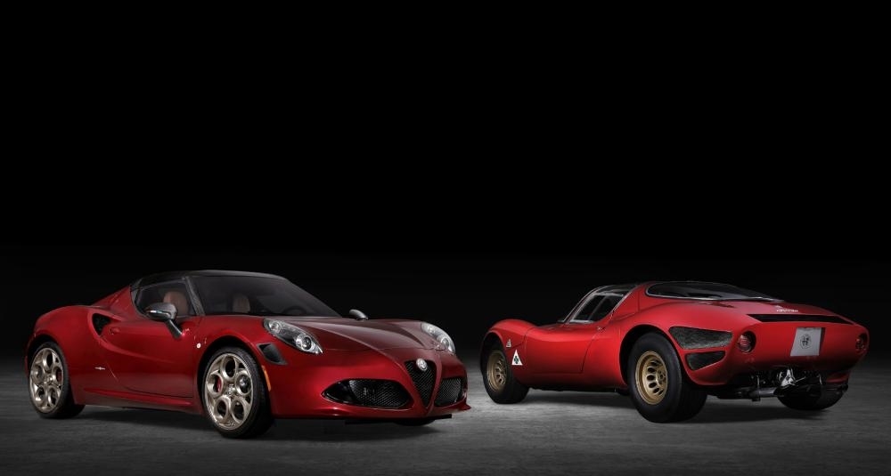 阿尔法·罗密欧发布限量版4c spider 33 stradale tributo