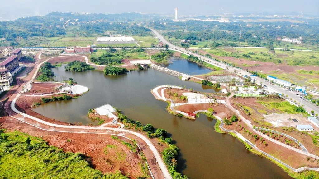 配备各类运动场地,广安前锋这个城市公园9月底建成投用