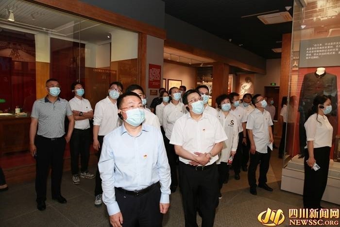 中共四川省委宣传部赴朱德故里开展党史学习教育主题活动