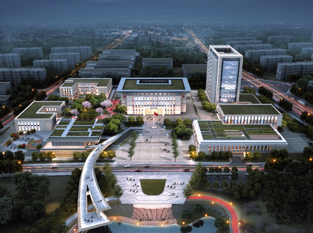 金堂淮州新城职教城主体建筑基本完工预计年底建成