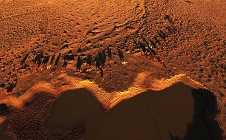 巴丹吉林沙漠——夕照驼影