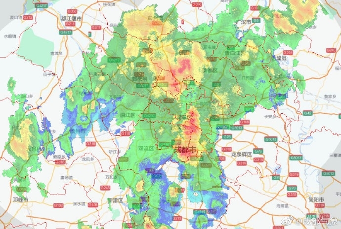 暴雨来了 成都高温预警解除 未来6小时大部地方有阵雨或雷雨 四川在线