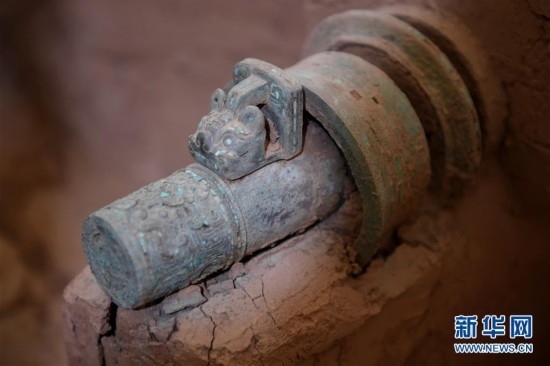 （文化）（3）陕西保护复原2800年前西周青铜轮牙马车