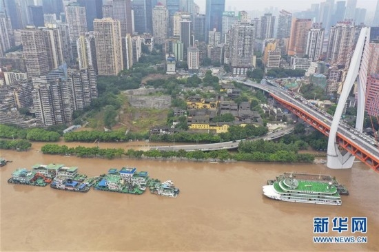 （防汛抗洪）（5）长江、嘉陵江洪峰叠加来袭 重庆主城多处超保证水位