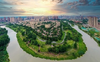 漫步新都毗河绿道 瞰生态香城新面貌