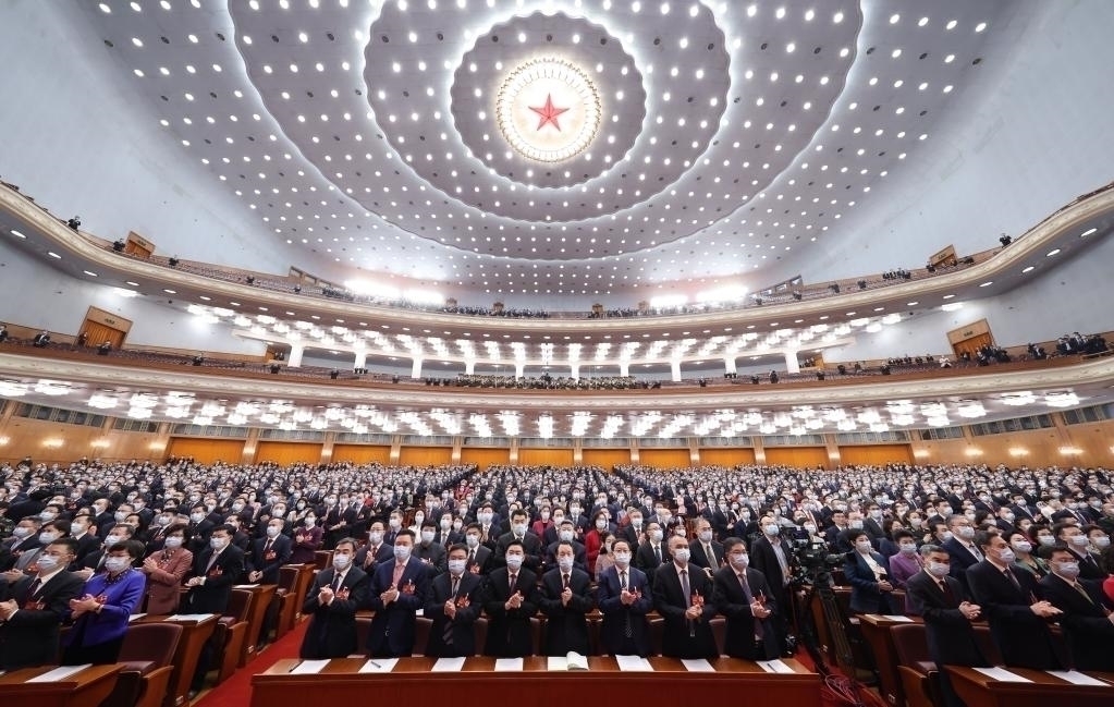 3月4日，中国人民政治协商会议第十四届全国委员会第一次会议在北京人民大会堂开幕。新华社记者 姚大伟 摄