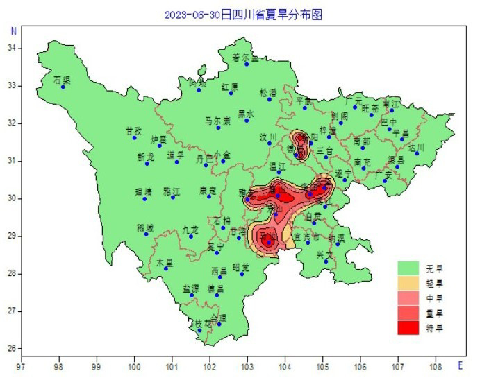 高温叠加少雨 北方2地出现特旱_四川降水充沛的原因_四川降水量大吗