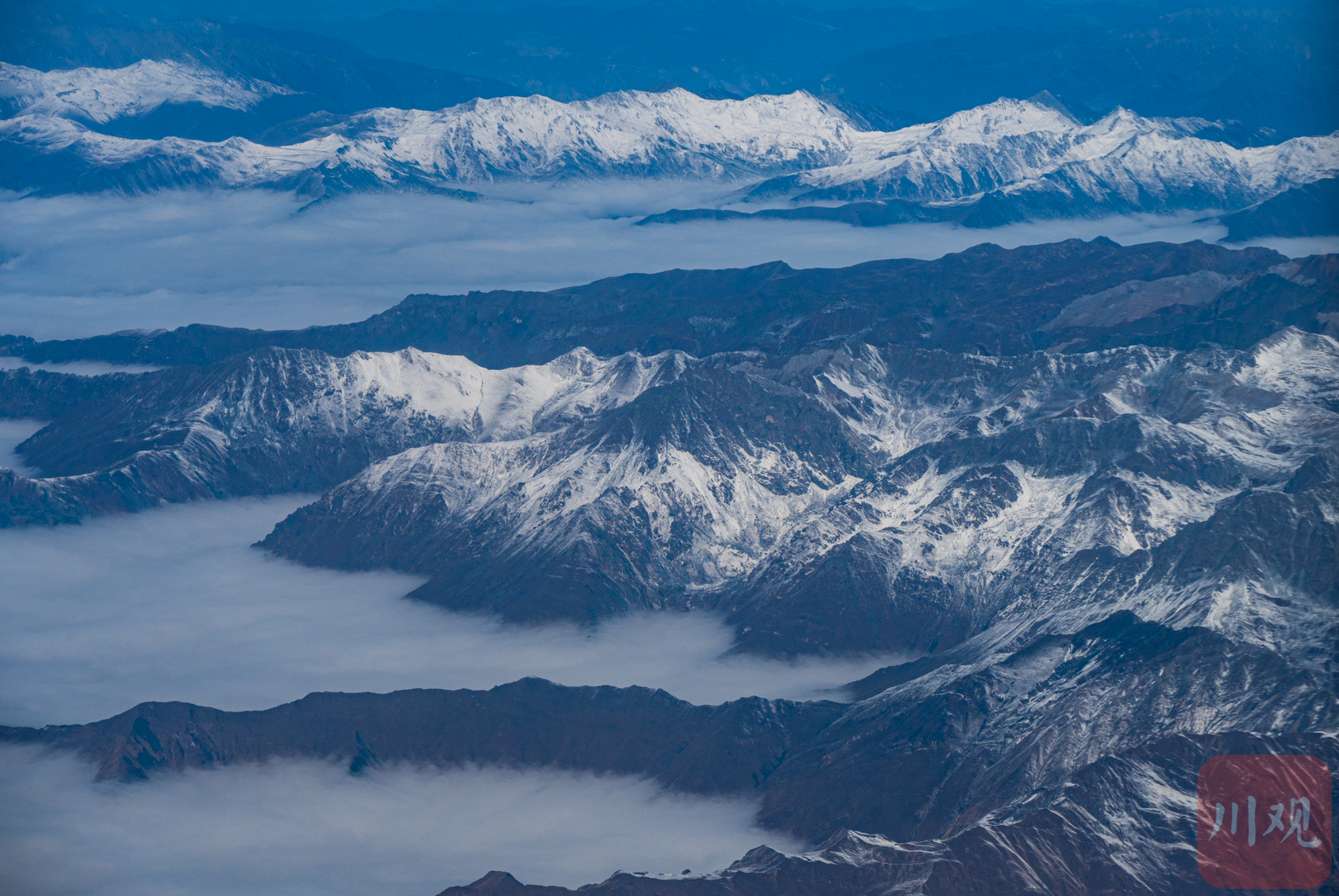 组图|川西群峰补妆后更加雄伟_四川在线