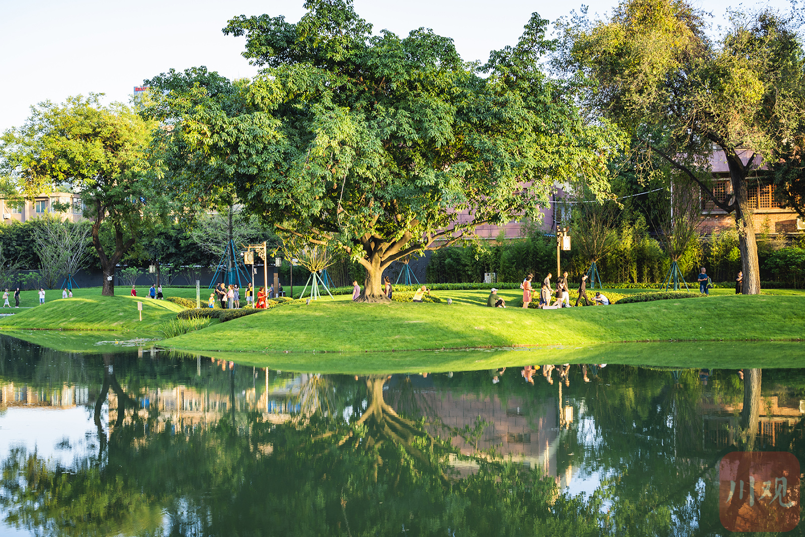 成都摩诃池遗址公园图片