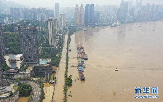 （防汛抗洪）（9）长江、嘉陵江洪峰叠加来袭 重庆主城多处超保证水位