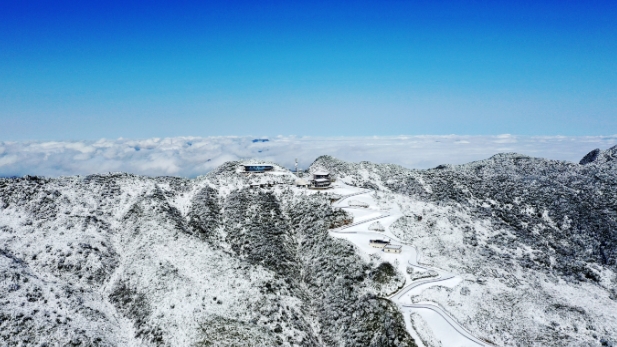 在泸州之巅罗汉林,与冰雪亲密接触丨安逸四川新体验