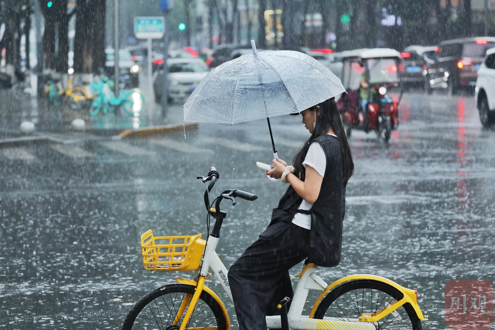 c视频丨雨中即景:成都开启夏雨模式 出门别忘记备把伞