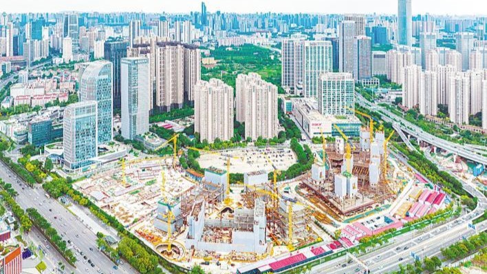 武汉图书馆新馆冲刺封顶