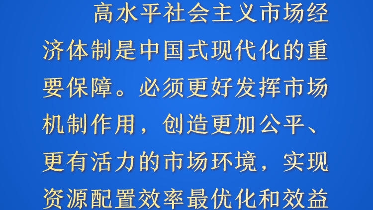 天天学习&middot;进一步全面深化改革⑲丨高水平社会主义市场经济体制是中国式现代化的重要保障