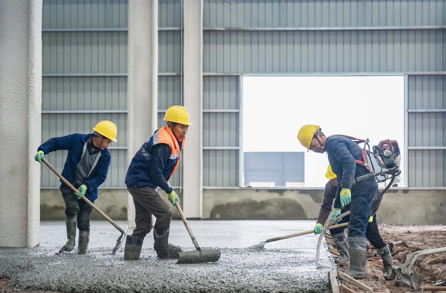 乐至县奋安新型高端铝合金型材西南基地施工现场