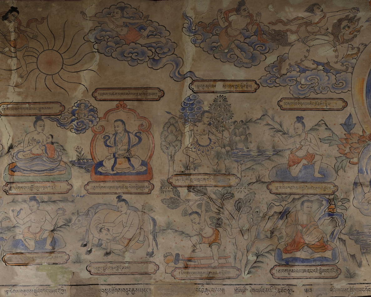 大学生協 割引 藏传佛教著名壁画《八十大成就者》在网络平台展出_四川在线 仏教