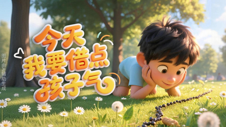 今天，我要借点孩子气